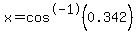 x=cos%5E-1%280.342%29