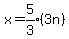 x=expr%285%2F3%29%283n%29