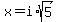 x=i%2Asqrt%285%29