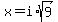 x=i%2Asqrt%289%29