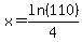 x=ln%28110%29%2F4