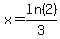 x=ln%282%29%2F3