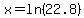 x=ln%2822.8%29