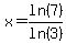 x=ln%287%29%2Fln%283%29