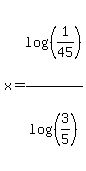 x=log%28%281%2F45%29%29%2Flog%28%283%2F5%29%29