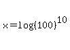 x=log%28%28100%29%5E10%29