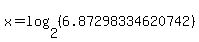 x=log%282%2C%286.87298334620742%29%29