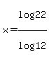 x=log%2822%29%2Flog%2812%29