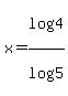 x=log%284%29%2Flog%285%29