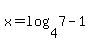 x=log%284%2C7%29-1