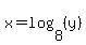 x=log%288%2C%28y%29%29