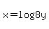 x=log%288y%29