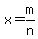 x=m%2Fn