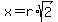 x=r%2Asqrt%282%29