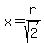 x=r%2Fsqrt%282%29