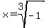 x=root%283%2C-1%29