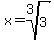 x=root%283%2C3%29