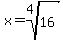 x=root%284%2C16%29