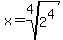x=root%284%2C2%5E4%29