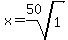 x=root%2850%2C1%29