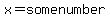 x=some+number+