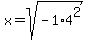 x=sqrt%28-1%2A4%5E2%29