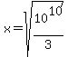 x=sqrt%2810%5E10%2F3%29