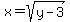 x=sqrt%28y-3%29