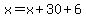 x=x%2B30%2B6
