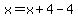 x=x%2B4-4