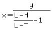 x=y%2F%28%28L-H%29%2F%28L-T%29-1%29
