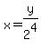 x=y%2F2%5E4