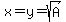 x=y=sqrt%28A%29