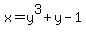 x=y%5E3%2By-1