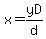 x=yD%2Fd
