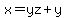 x=yz%2By