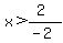 x%3E%282%29%2F%28-2%29