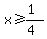 x%3E=%281%29%2F%284%29
