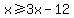 x%3E=3x-12