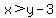 x%3Ey-3