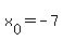 x%5B0%5D+=+-7
