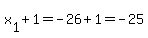 x%5B1%5D%2B1=-26%2B1=-25