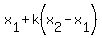 x%5B1%5D%2Bk%28x%5B2%5D-x%5B1%5D%29