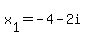 x%5B1%5D=-4-2i