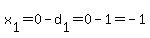 x%5B1%5D=0-d%5B1%5D=0-1=-1