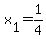 x%5B1%5D=1%2F4