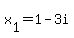 x%5B1%5D=1-3i