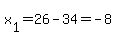 x%5B1%5D=26-34=-8