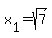 x%5B1%5D=sqrt%287%29