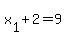 x%5B1%5D+%2B2+=+9